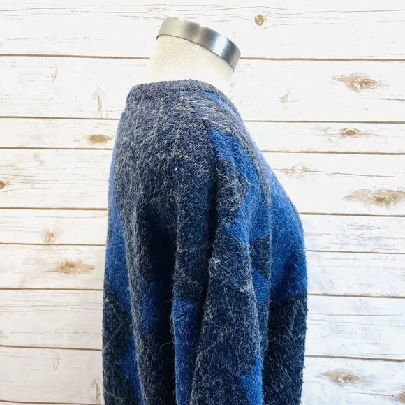 TTT Men Long Sleeve Pull Over Multicolor Crew-Neck Knit Sweater Top Size Medium - Picture 5 of 11